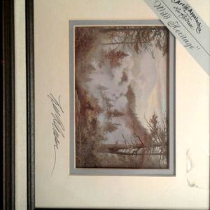 A 5x7 double matted and framed print.